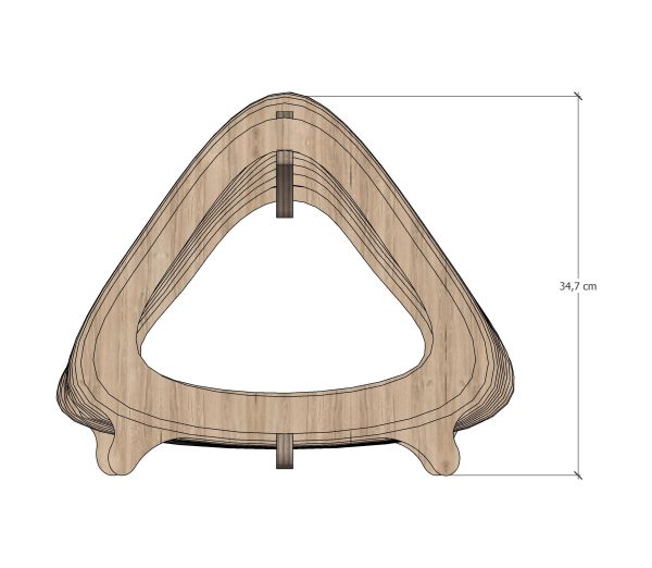 Parametric Cat House, DXF File, Cnc Cut, Plywood Cat House, Organic Dog house